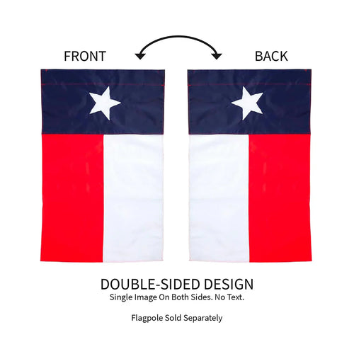 Evergreen Texas State Applique Garden Flag