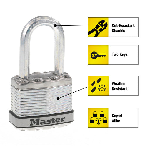 Master Lock M1XQLF Laminated Padlock