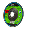 Forney Curved Edge Flap Disc, 4-1/2 in x 7/8 in, 60 Grit