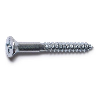 Monster Fastener Zinc Plated Steel Phillips Flat Head Wood Screws
