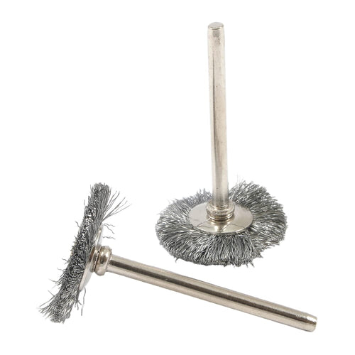 Forney 2-Piece Wire Brush Steel Set 1 in