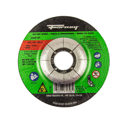 Forney 5-Pack of Forney 71793 (4-1/2 in Metal Cut-Off Wheel)