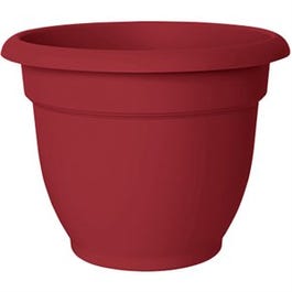 Ariana Planter, Plastic, Self-Watering, Bell Shape, Union Red, 6-In.