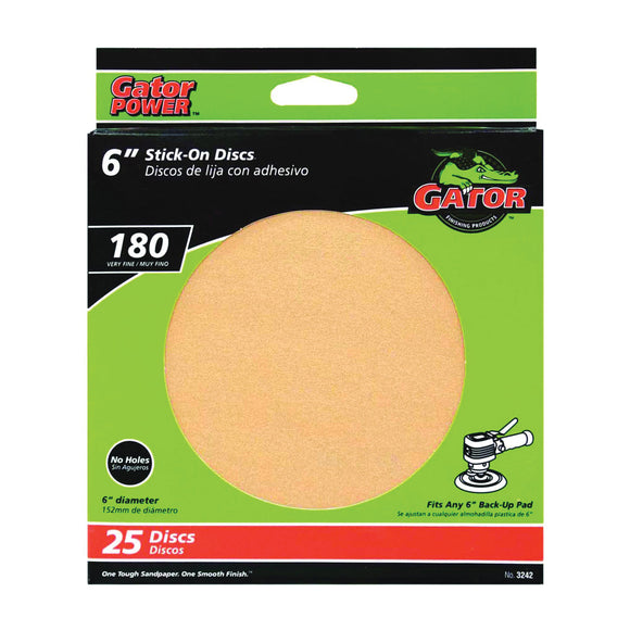 Gator Stick-On Sanding Discs 180 Grit