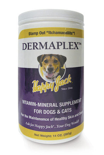 Happy Jack 14 oz Dermaplex Hair Skin Supplement for Pet