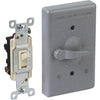 Bell Gray 3-Way Vertical Mount Outdoor Switch Cover