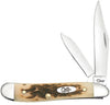 Case Knives Peach Seed Jig Amber Bone Peanut