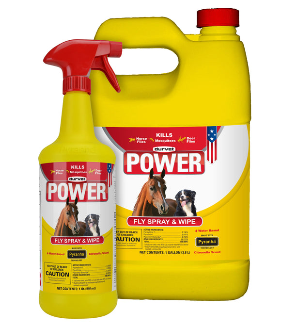 Durvet POWER® Fly Spray & Wipe